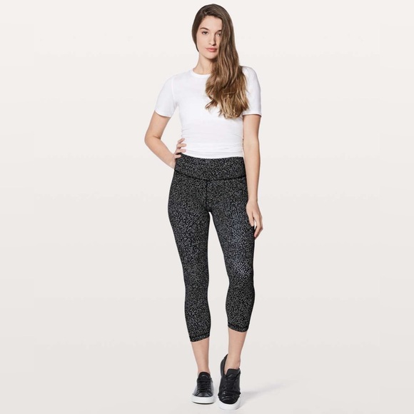 Lululemon Align Pant II 25" Night View White Black abstract polka dot - Picture 3 of 13